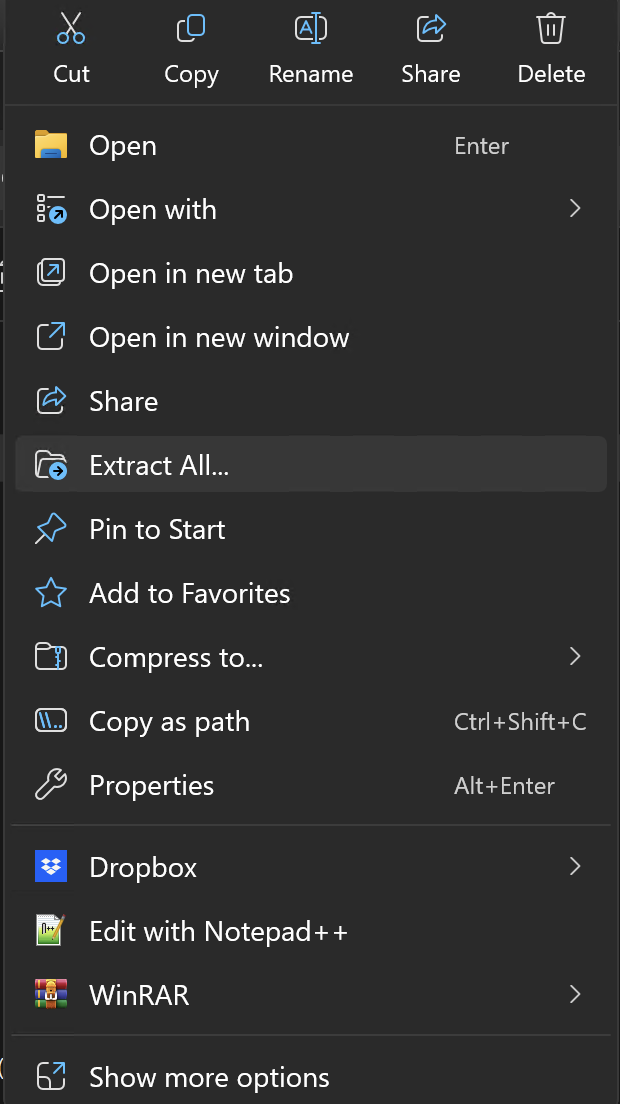 extract all